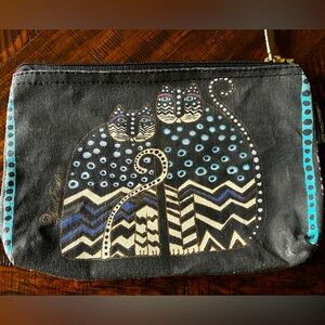Laurel Burch Artistic Black Cats Cosmetics Bag